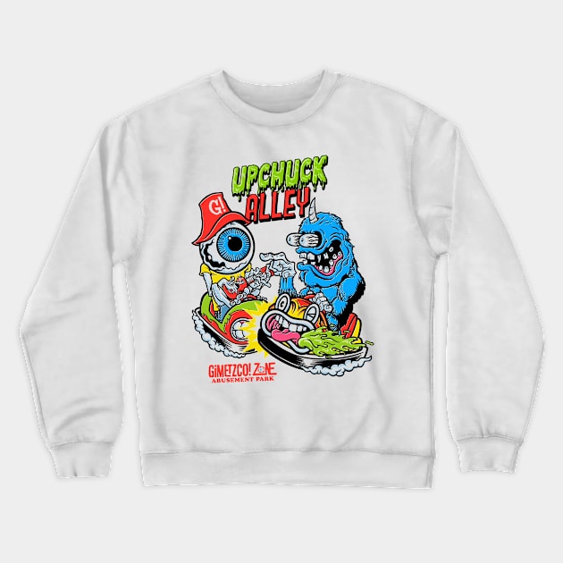 Upchuck Alley - front/back Crewneck Sweatshirt by GiMETZCO!